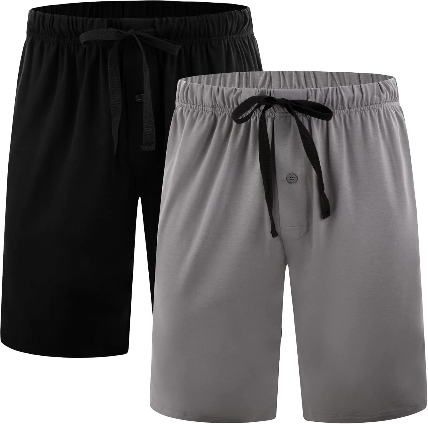 BAMBOO COOL Men??s Pajama Shorts Soft Sleep Shorts Comfy Lounge Pajama Bottoms with Pockets