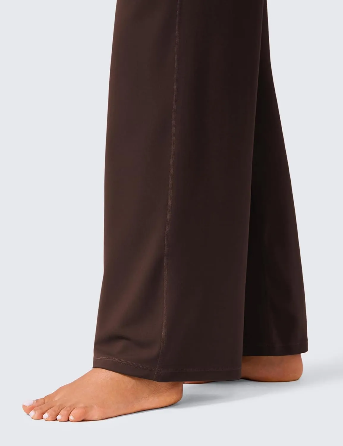 CRZ YOGA Womens Butterlift High Waisted Wide Leg Pants with Pockets 29"/31"/33" - Yoga Lounge Buttery Soft Comfy Casual