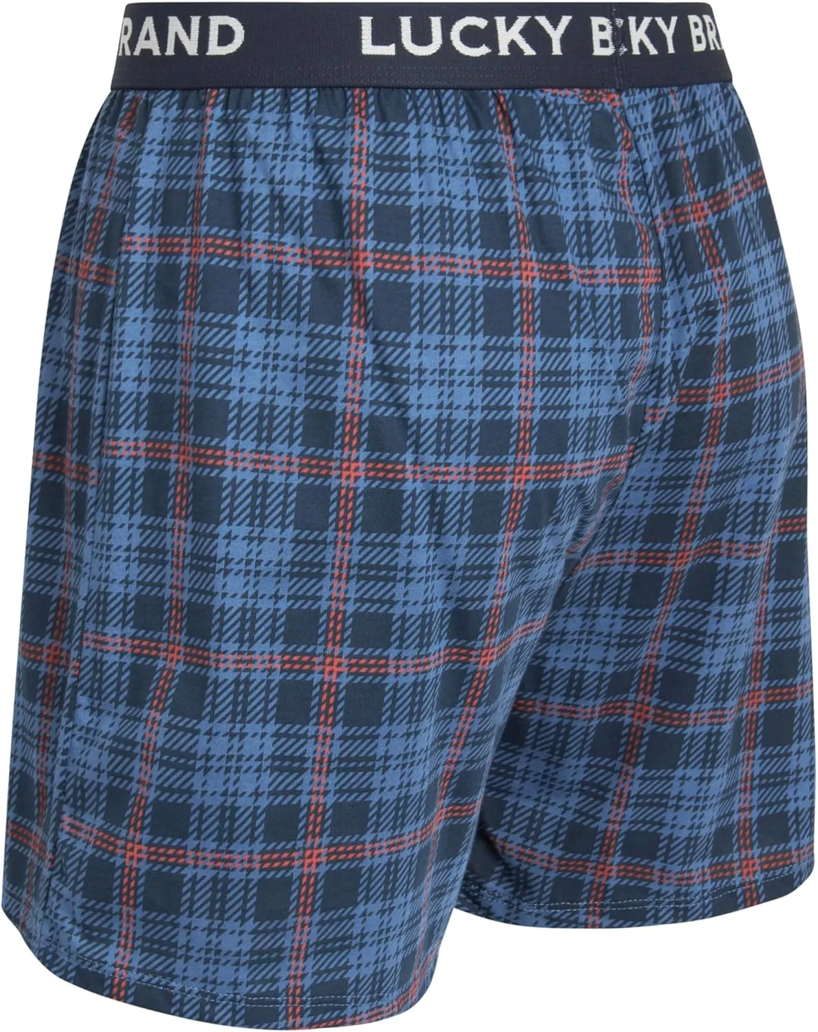 Lucky Brand Boxers for Men - 4 Pack Knitted Mens Underwear with Functional Fly - Classic Mens Boxers (S-XXL)