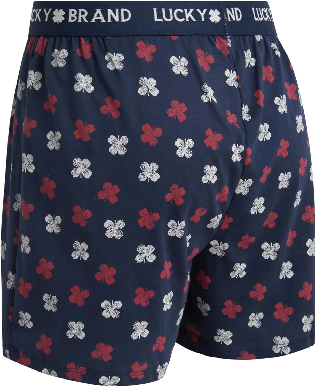 Lucky Brand Boxers for Men - 4 Pack Knitted Mens Underwear with Functional Fly - Classic Mens Boxers (S-XXL)