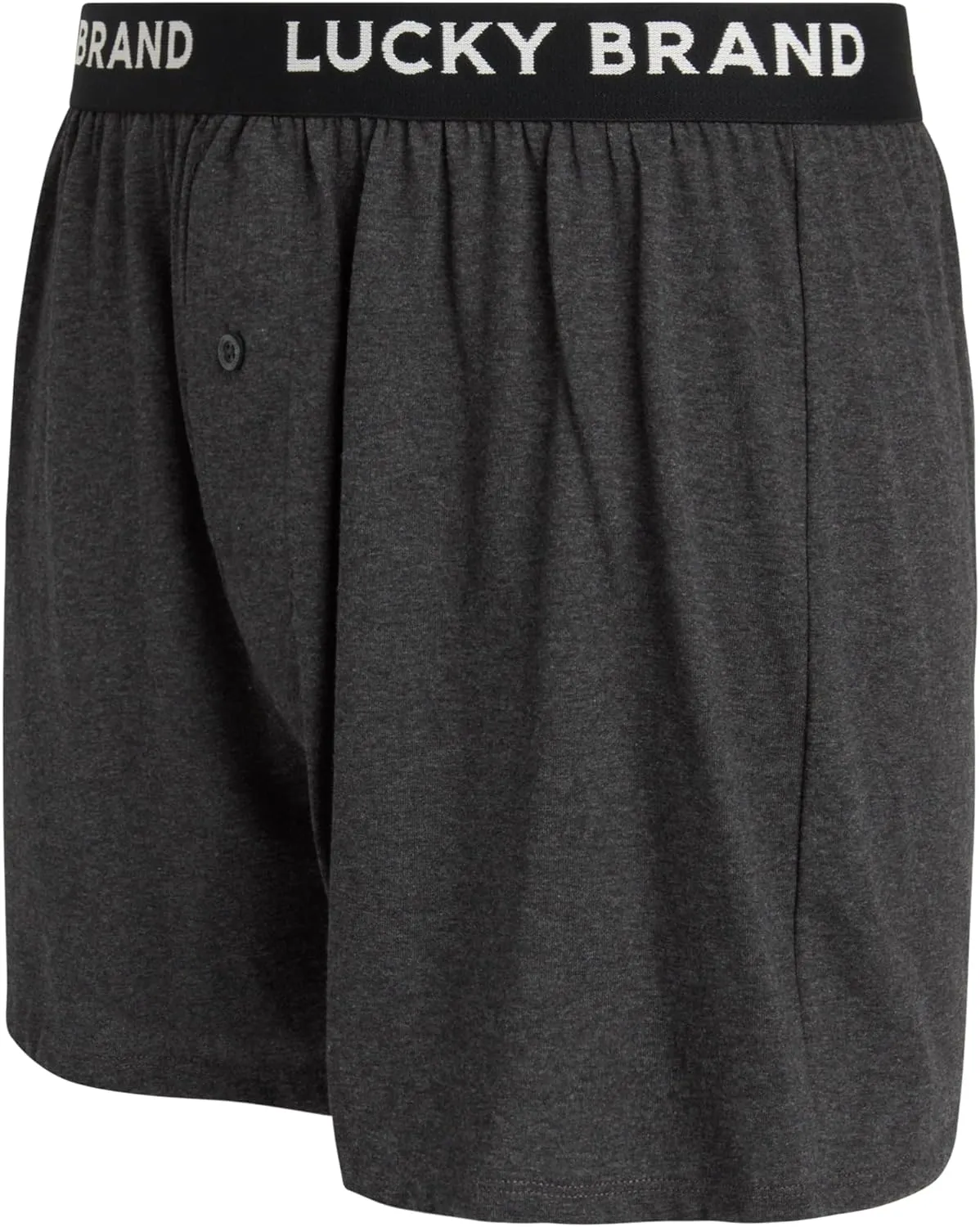 Lucky Brand Boxers for Men - 4 Pack Knitted Mens Underwear with Functional Fly - Classic Mens Boxers (S-XXL)