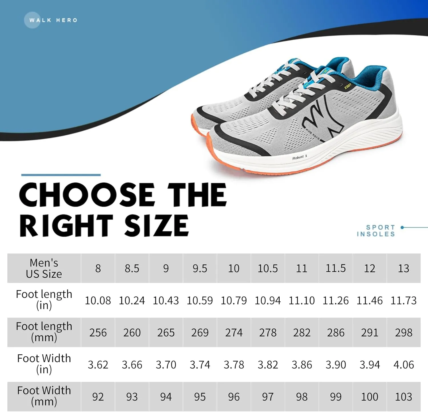 Orthopedic Shoes for Men with Arch Support, Plantar Fasciitis Shoes for Breathable Mesh, Non-Slip Walking Shoes for Heel Pain Relief
