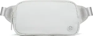 Pander Mini Belt Bag ?C Ultra Compact, Fits 6.7?? Phone, Lipstick, Earbuds, Essentials, Small Crossbody Waist Purse, Pale Grey